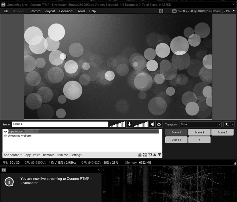 Запуск трансляции в XSplit modules-configuration